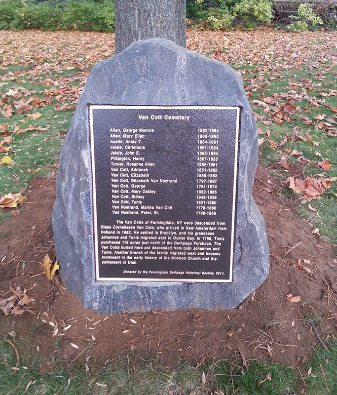 Bronza Plaques - Van Cott Cem